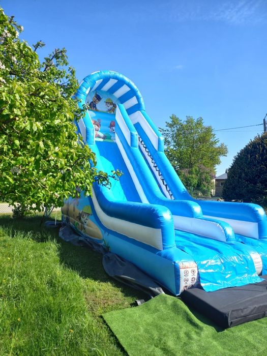 Dmuchaniec, zjeżdżalnia dmuchana, wynajem,wata cukrowa