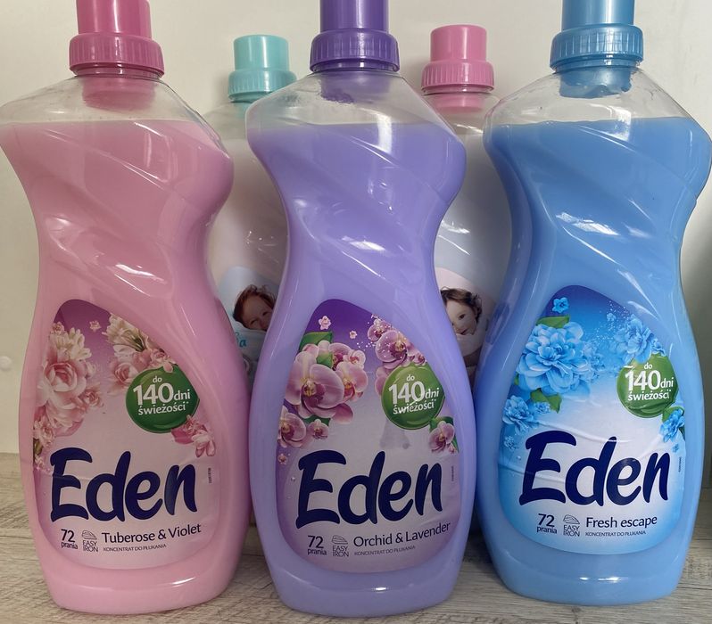 Порошки для прання Ultra, дитячі порошки Lovela  ополіскувач Eden