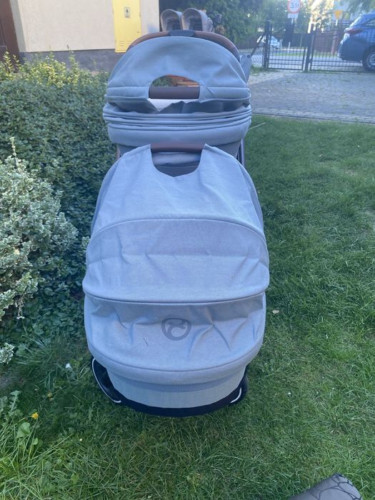 Wózek dla bliźniaków lub rok po roku Cybex Gazelle komplet