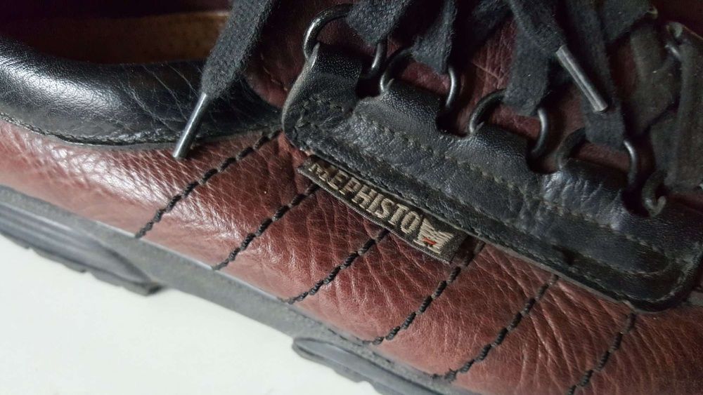 Туфли Унисекс Mephisto Размер 40 Кожа Made in France 100% Caoutchouc