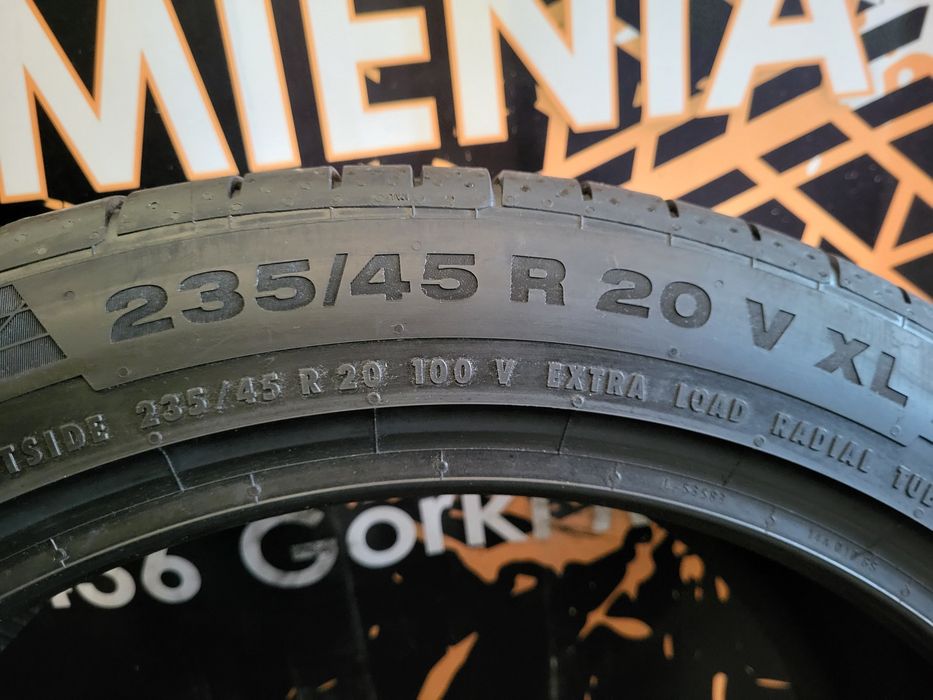 Opony letnie 235/45/20 Continental 22rok 7,2mm