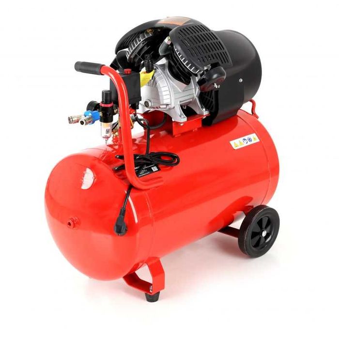 Kompresor olejowy sprężarka V2 powietrza 100l 8bar 2-tłoki dwutłokowy