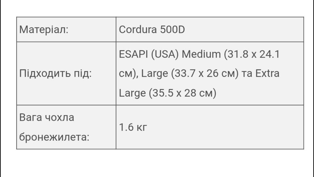 чохол бронежилета STURM