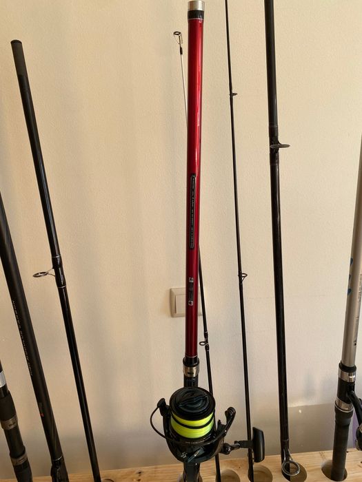 Cana surfcasting com carretos