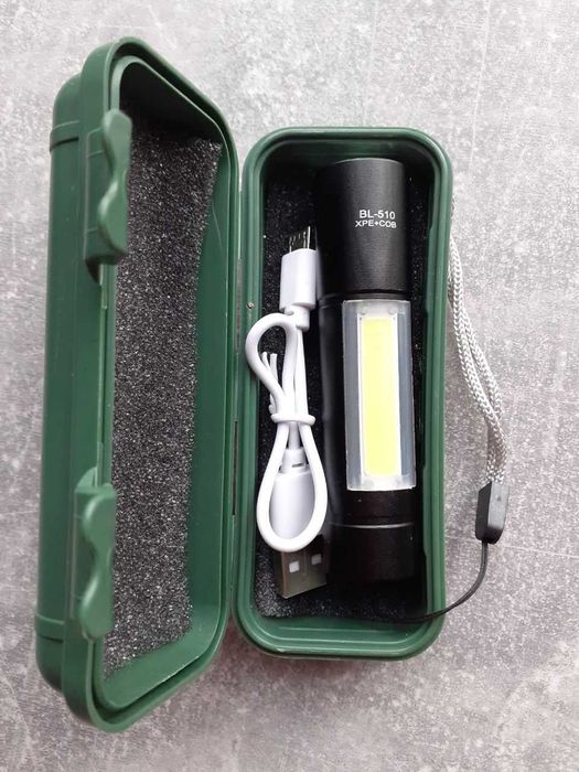 Тактичний ліхтар Police BL-510/1501-ХРЕ+СОВ, ЗП micro USB, Li-lon, Box