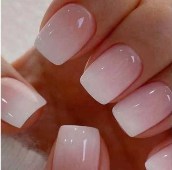 Накладні нігті Press-on nails Короткий квадрат (Гелева версія)