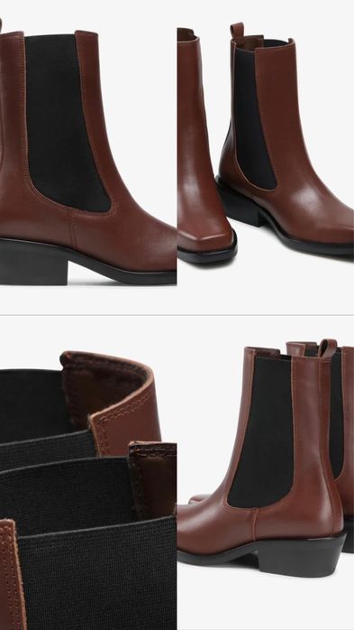 шкіряні ботінки челсі GINO ROSSI