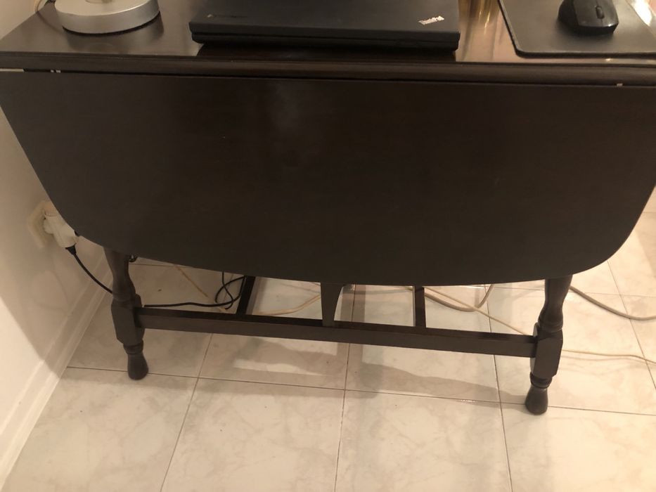 Mesa de abas em nogueira anos 60 sec.XX