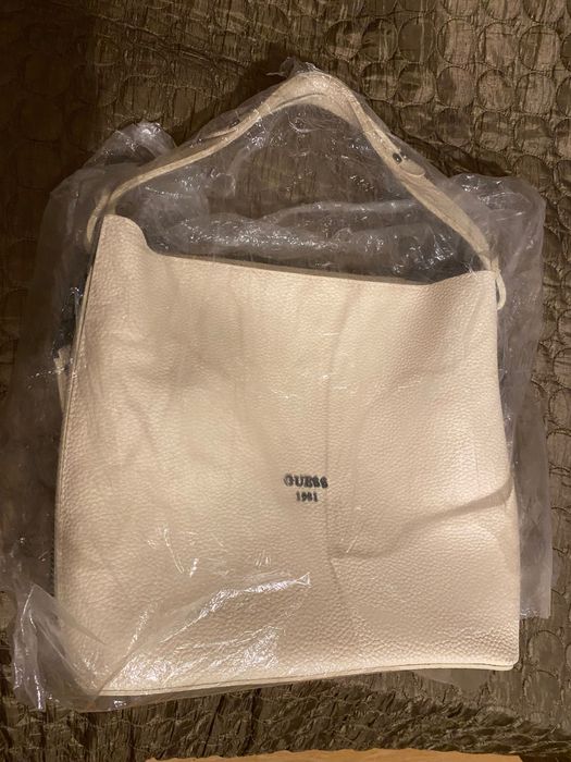 Torebka Guess 1981 ecru + druga gratis, nowe