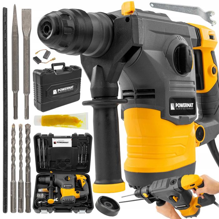 Młot udarowy SDS+ 2600W walizka dłuta