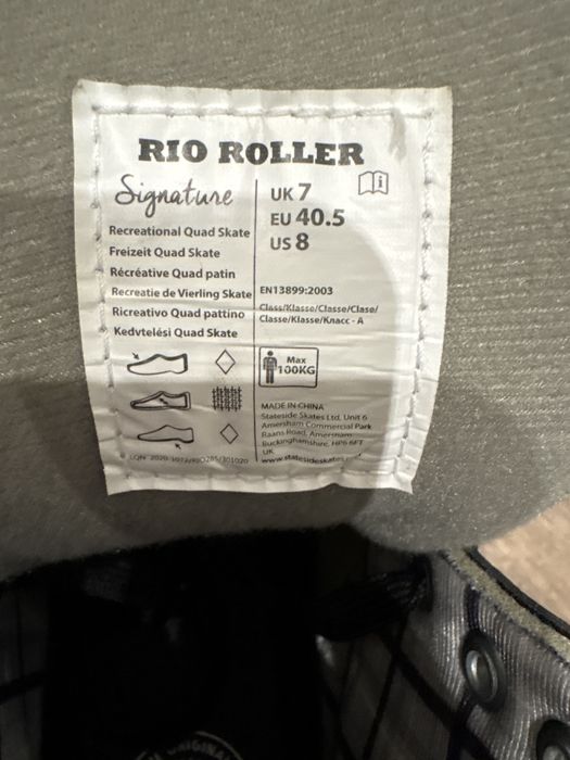 Wrotki Rio Roller Signature Czarne 40,5