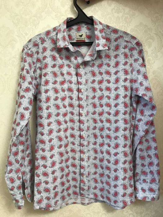 Рубашка в рисунок, хлопок