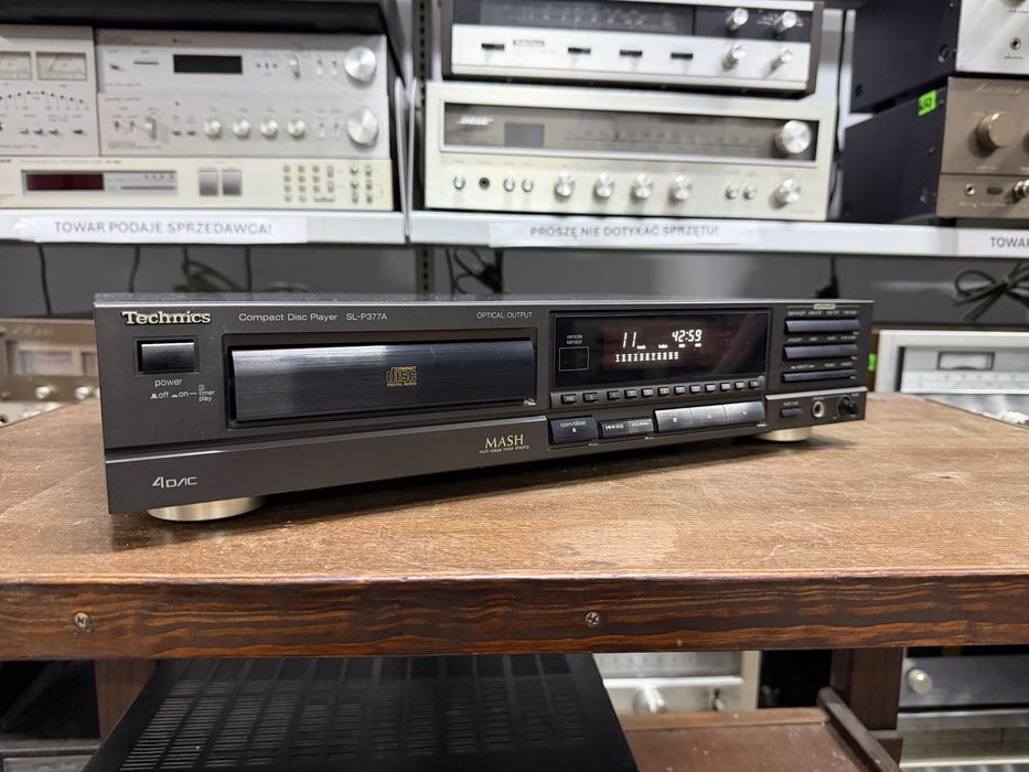 ‼️ Technics SL-P377A – Odtwarzacz CD Hi-Fi z Przetwornikiem MASH, Systemem Digital Servo i Precyzyjnym Odczytem Płyt | Audio Room