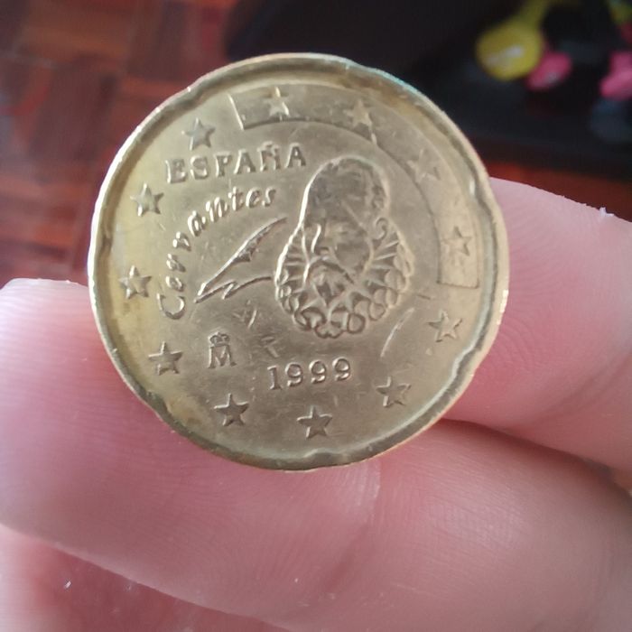 Moeda 1999 espanha 20 cent