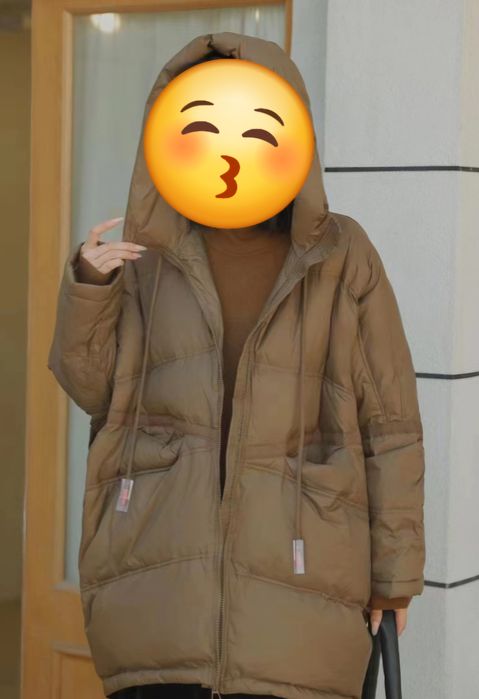 Шикарный новый легкий пуховик куртка