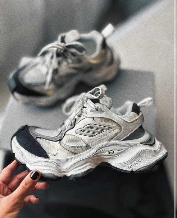 (БЕЗ ПЕРЕДОПЛАТИ)Balenciaga Cargo баленсіага карго білі сірі