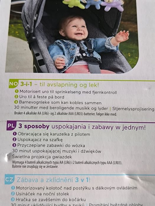 Karuzela do łóżeczka Fischer Price NOWA