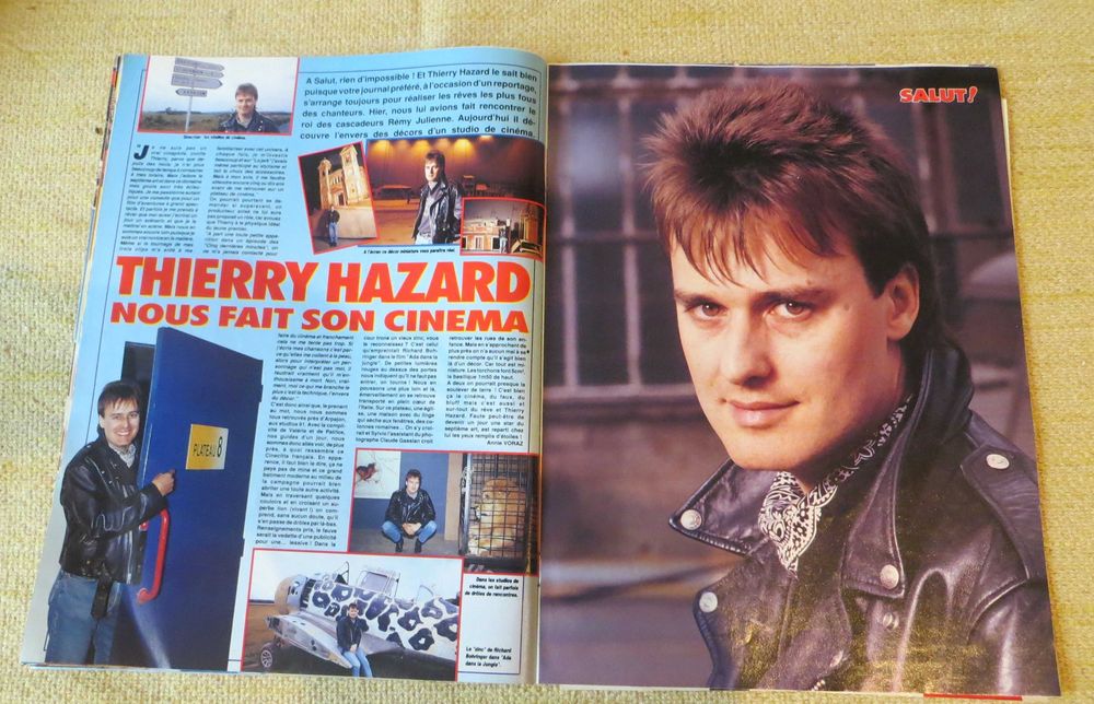 Revista Salut anos 80  Yannich Noah, Jordan et Danny e Thierry Hazard