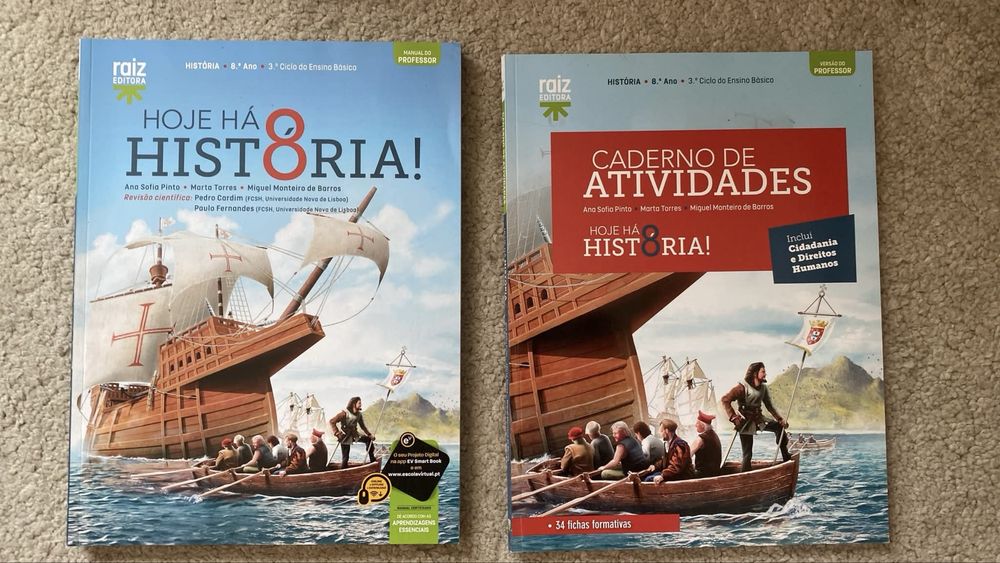 Manual Hoje há História 8 Raiz Editora