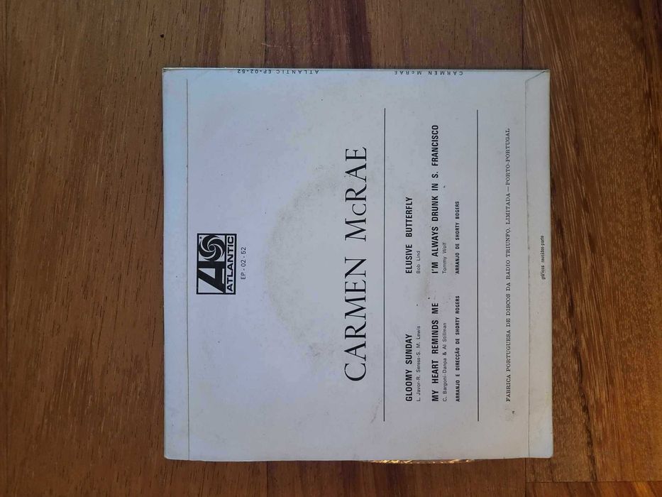Disco Vinil | "Carmen McRae", Carmen McRae