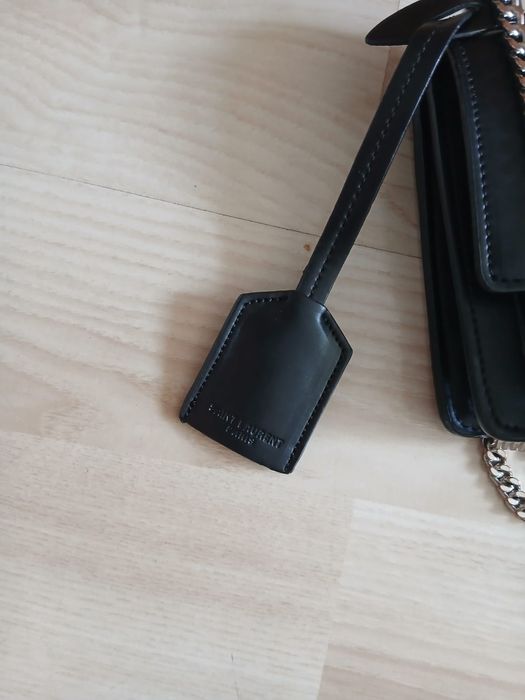 YSL Saint Laurent Sunset mała czarna torebka