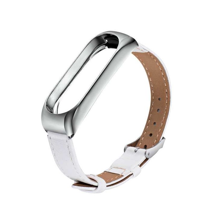 Opaska do Xiaomi Mi Band 3/4 Pasek Zamienny Skórzany KOLORY