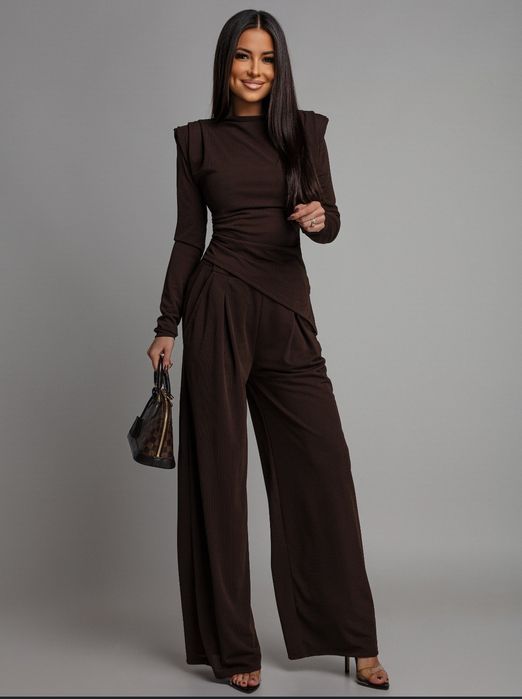 Czekoladowy elegancki komplet święta Varlesca chicaca XS S M