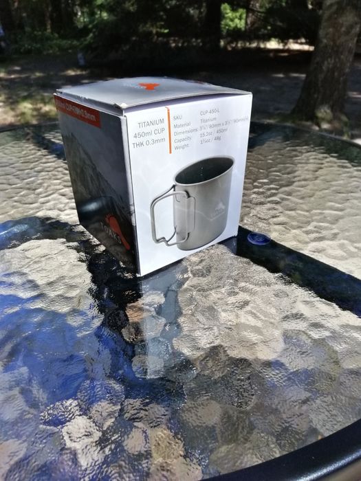 Kubek z tytanu 450 ml