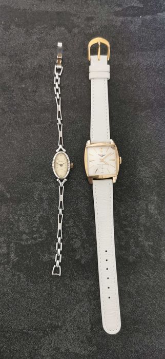 Zegarek Benrus Swiss Made i Glashutte 17 rubis.Cena za komplet 2 szt.