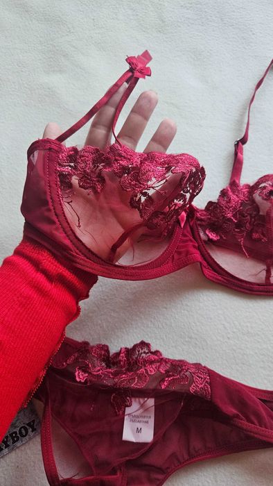 Seksowny koronkowy komplet bielizny seksowna bielizna stanik stringi