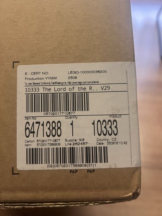 Конструктор LEGO Володар Перснів: Барад-Дур (10333)