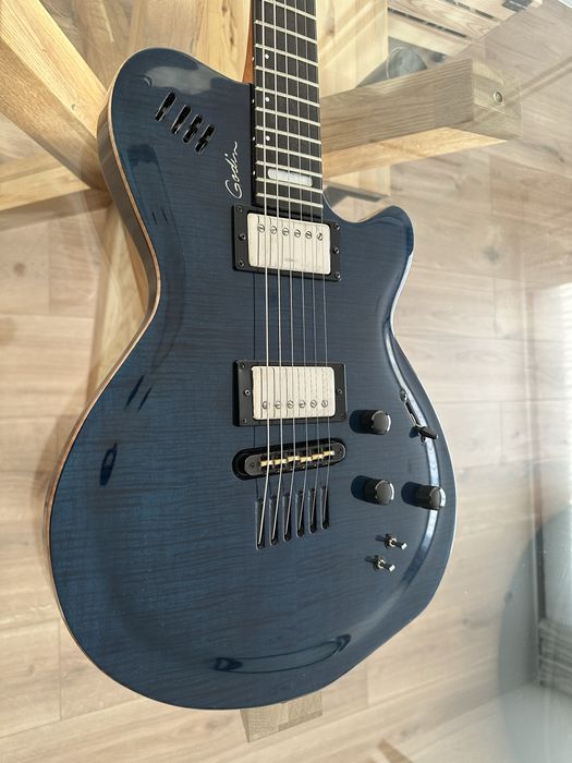 Гітара Godin LGX-SA Transparent Blue Flame AA — Made in Canada