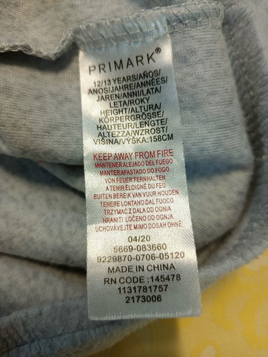 Bluzka/ piżama 12, 13 lat pokemon Primark