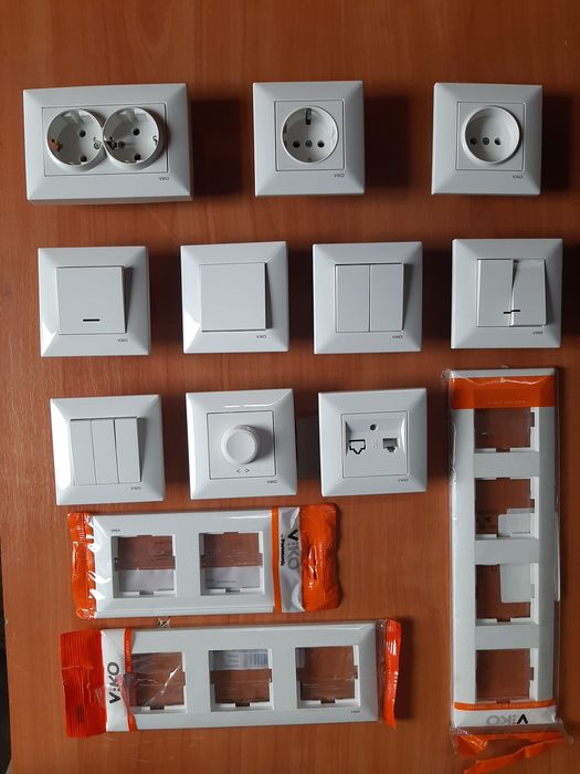 Продам розетки и выключатели VIKO+Almera. Недорого.