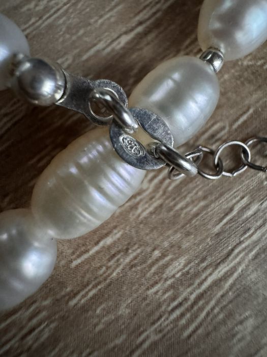 Кольє, намисто, бусы, ожерелье жемчуг,перлини,серебро 925 проба,срібло