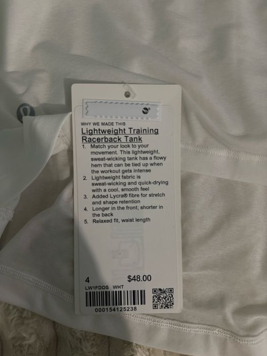 Нова майка Lululemon Lightweight Training Racerback Tank (з бірками)