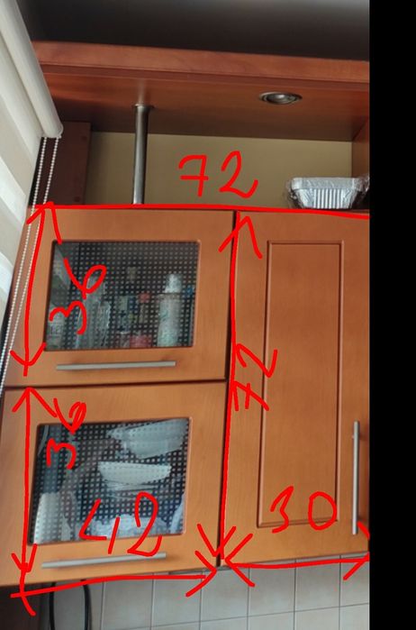 Szafki kuchenne górne wiszące