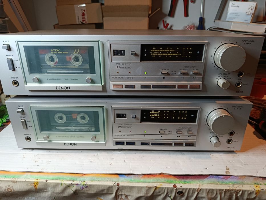 Magnetofon Denon DR-220 dwie sztuki.