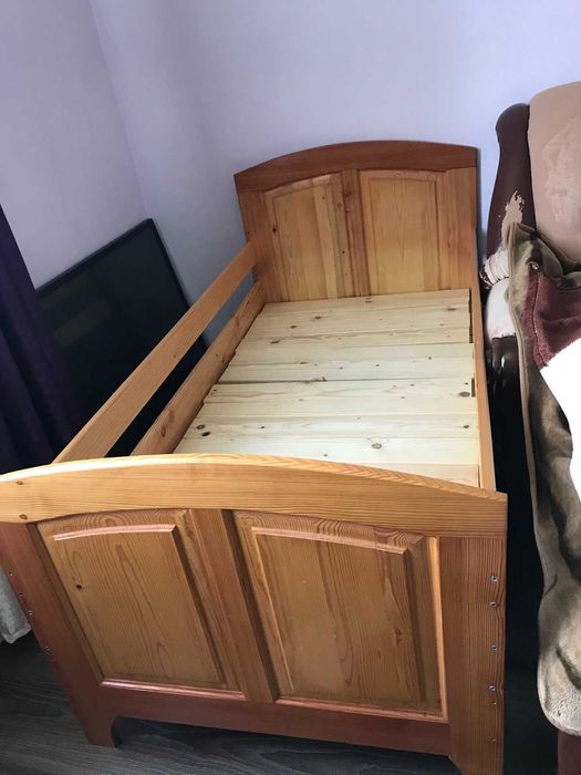 дитяче ліжко дерев’яне. роблене на замовлення, нове. 160СмХ85