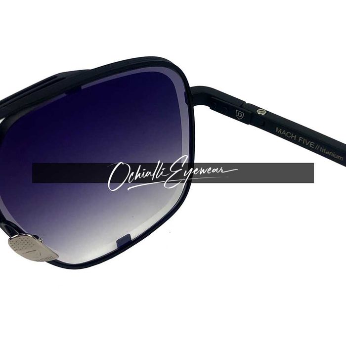 Okulary przeciwsłoneczne Dita MACH FIVE czarny mat z pudełkiem