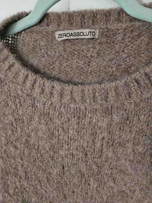 Beżowy sweter Zero assoluto alpaka wełna