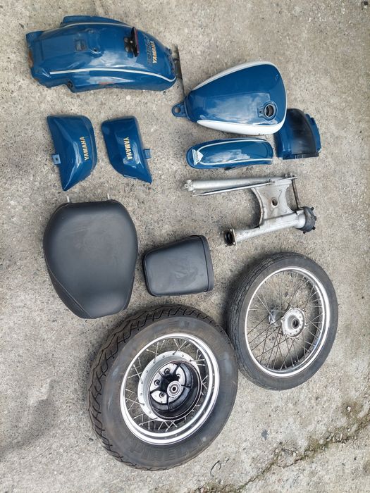 Virago 535 bak zbiornik paliwa silnik gaźnik moduł oparcie givi felga