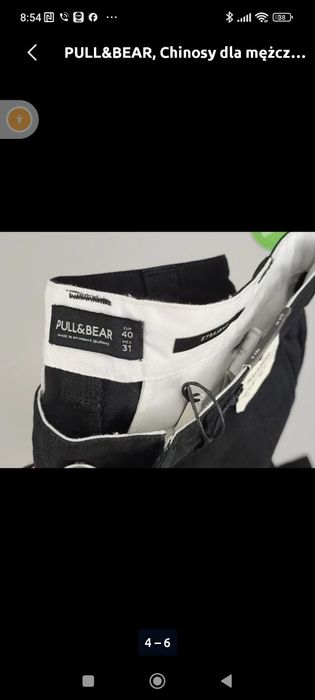 Pull&Bear Chinosy dla mężczyzn r.M
