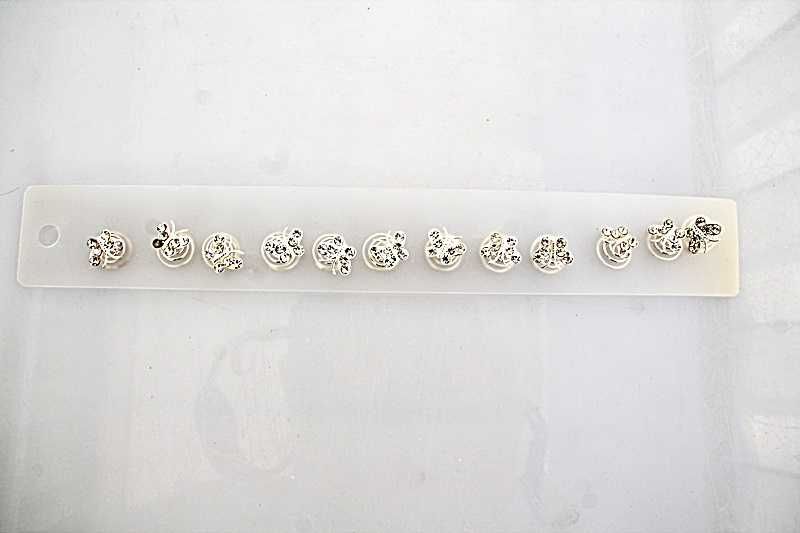 Ślub Komunia Przyjęcie Ozdoba do włosów MOTYL Wsuwki z kryształkami