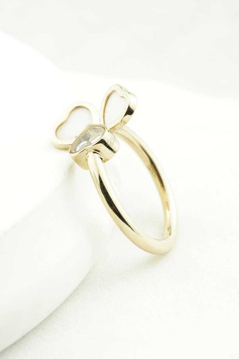 Złoty pierścionek z brylantem 14K 4.04g