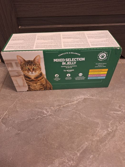 AMAZON BASICS Karma Mokra dla Kota 48x100g kurczak indyk losos morszczuk