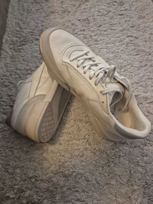 Sapatilhas Reebok em couro Club LTD Vintage R - Cru e cinzento