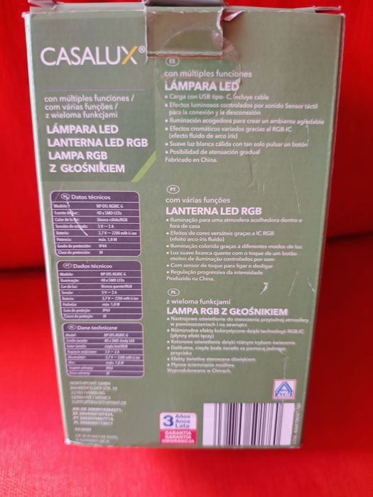 Lampka/głośnik LED