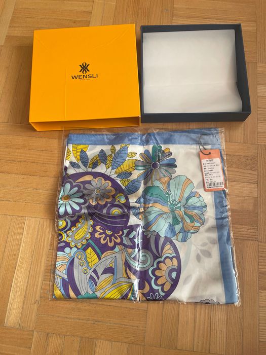 Wensli Apaszka, chusta jedwabna,silk,