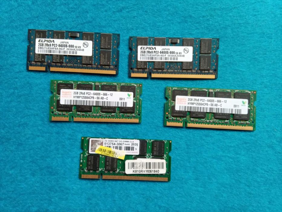 память DDR2 DDR3 Elpida Hynix Kingston Ramaxel Transcend Samsung Apace